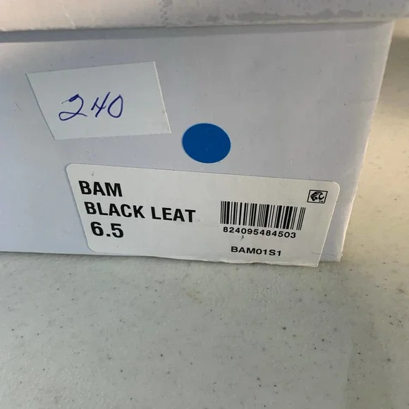 Steve Madden Bam Black Leather Lace Block Heel Combat Boots women's US size 6.5 - Picture 10 of 10